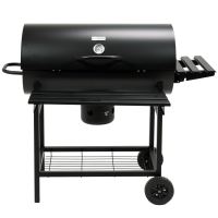 Gratar cu capac pentru gradina Lund 99512, dimensiune gratar 71x35 cm, termometru