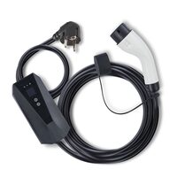 Incarcator portabil EV VEVOR, TYPE 2, 16A, Cablu de incarcare 7.5 m, Schuko, 3.7 kW geanta de transport, IP66, Wi-Fi