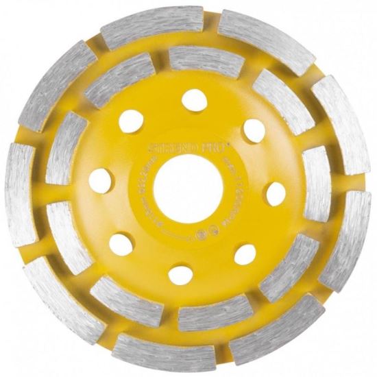 Disc diamantat pentru slefuit beton, Strend Pro CGW11, diametru 115mm, 2 randuri