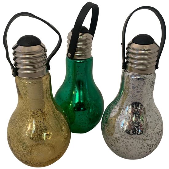 Set 19 becuri decorative pentru gradina Strend Pro Stella. 5 led, 1xAA, dimensiune 9x18cm