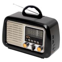 Radio portabil, SAL Retro, 3 benzi, Bluetooth, USB/microSD
