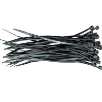 Set 100 coliere din plastic Vorel 73893, 150X2.5mm, negru