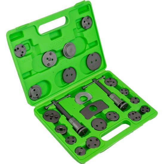 Trusa comprimare piston frana JBM JB-53978, 23 piese, in valiza plastic