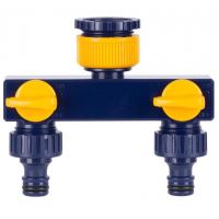 Splitter furtun Strend Pro Garden, 3/4-1”, comutator on/off, 2 cai