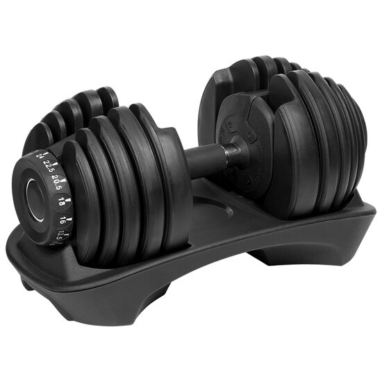 Gantera din fonta 24 kg, Modulara, 15 configuratii, Schimbarea greutatii automata