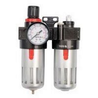 Filtru aer cu reductor si rezervor de ulei pentru compresoare Yato YT-2385, prindere 1/4"