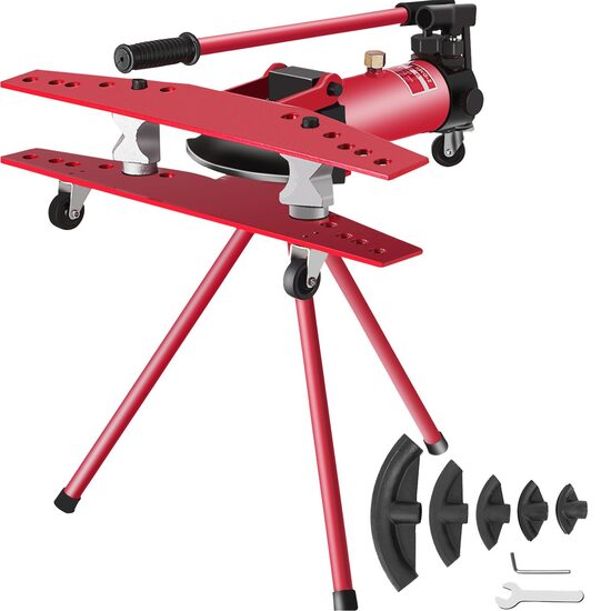 Masina hidraulica de indoit tevi Vevor cu 5 matrite 1/2"-2", 16 Tone