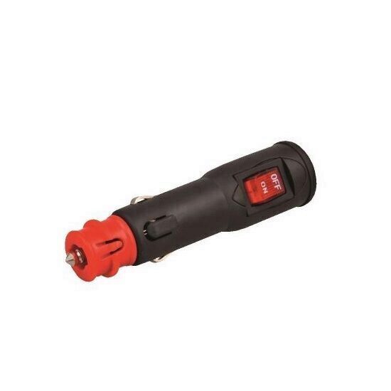 Mufă pentru brichetă auto cu siguranţă si întrerupător, Sal 4Cars 91998, 8A, 12/24 V