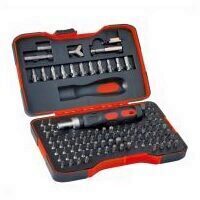 Set biti si antrenor cu clichet Home DE 101505, cutie, 101 buc, Crom Vanadium