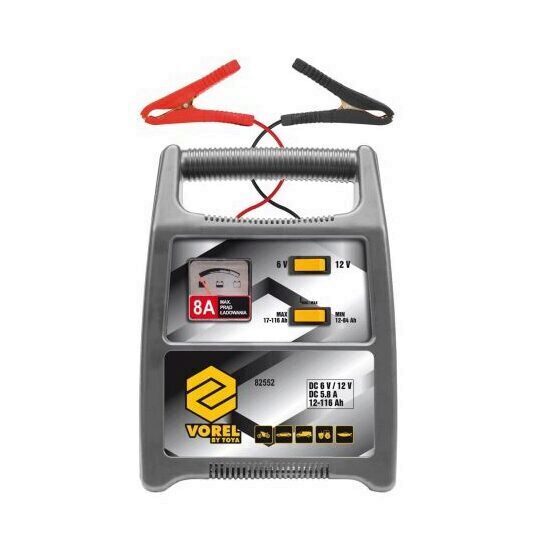 Redresor pentru baterii auto, Vorel 82552, 5.8A, 12-116 Ah