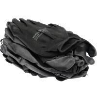 Set 12 manusi de lucru cauciucate, negre, Vorel 74078, marime XL
