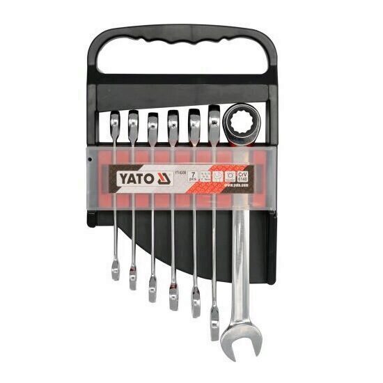 Set chei combinate cu clichet Yato YT-0208, 7 buc, 10-19mm