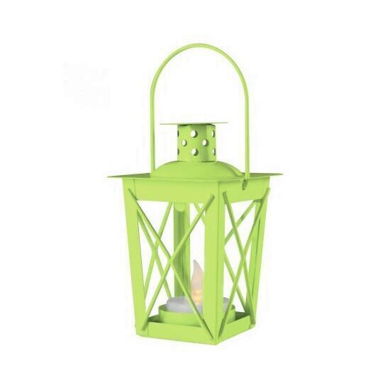 Lampa cu led tip flacara Home LTN 10/GR, verde, 1 led, 7,5 x 7,5 x 12 cm