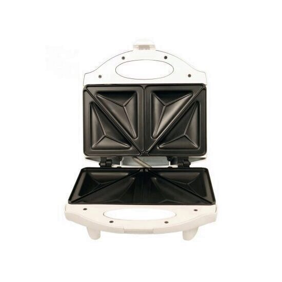 Sandwich Maker Home ST-611, 700 W, platane triunghiulare, capacitate 4 sandwich-uri, Alb