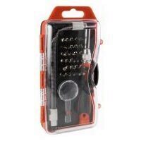 Set biti de precizie cu prelungitor flexibil Home DE 101464, cutie, 33 buc, Crom Vanadium