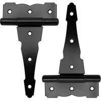 Set 2 Balamale lungi de exterior pentru porti Strend Pro MH025403, negru, 152 mm