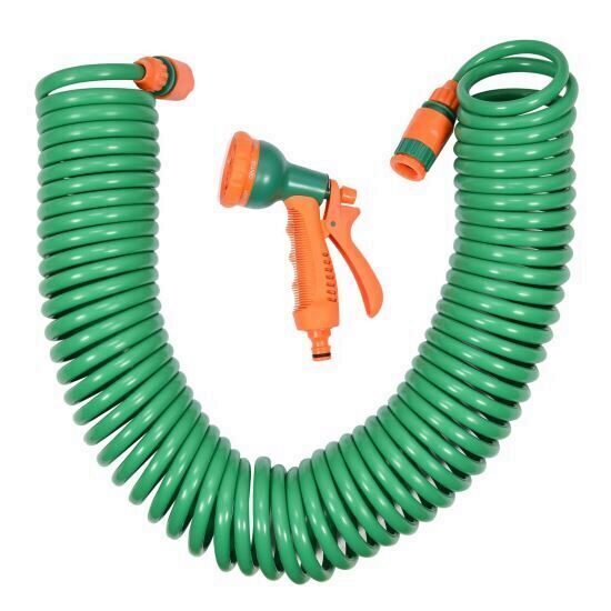 Furtun spiralat pentru gradina Flo 89351, lungime 15 m