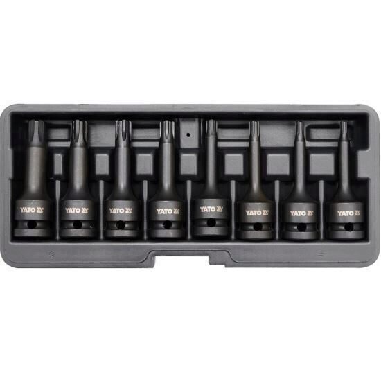 Set chei de impact, Yato YT-1068, Ribe RM5-RM13, 1/2", Cr-Mo