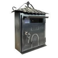 Cutie postala exterior Alubox Rustica RE, fier forjat lucrat manual, 22 x 9 x 36 cm