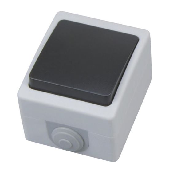 Intrerupator simplu cap scara Atom Two Way, pentru exterior, IP54