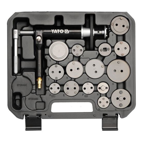 Set 16 piese pentru cilindri de frana, Yato YT-0671, Otel Carbon