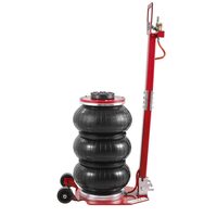 Cric pneumatic cu 3 perne Vevor capacitate 3 tone, interval de ridicare 140-450 mm, Maner lung reglabil