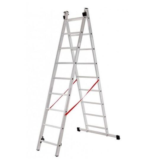 Scara aluminiu dubla Strend Pro Basic 2x9 trepte, maxim 150Kg