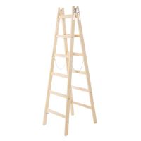 Scara din lemn dubla Strend Pro Basic 2x6 trepte, maxim 150Kg