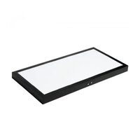 Plafoniera led aplicat, dreptunghiulara, Proteus-36W, Negru, 3000 lm, lumina rece 6400K, dimensiune 300x600x38 mm, IP20, Aluminiu