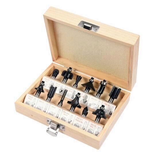 Set freze pentru lemn Vorel 22550, 12 bucati