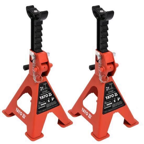 Set 2 suporti pentru auto, Yato YT-17310, capacitate 2 Tone