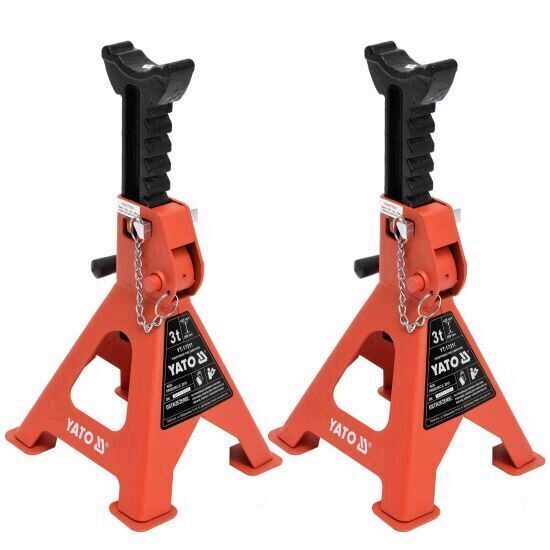 Set 2 suporti pentru auto, Yato YT-17311, capacitate 3 Tone
